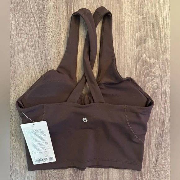 New with tags Lululemon Align Key Hole Halter Tank Top, Espresso, Size 6. Brown. - Picture 8 of 12